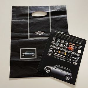 Mini Cooper gray car sticker sheet 8x10